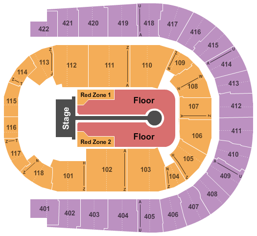 O2 Arena - London U2 Seating Chart